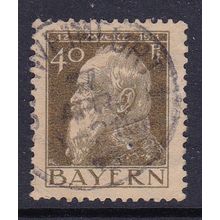 BAVARIA 1911 PRINCE LUITPOLD 90th BIRTHDAY 40pf USED SG144a