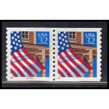 Used 2913 32c U.S. Flag Over Porch Very Fine CNP Left 78767 PA1731
