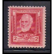 865 2c John Whittier Just Clears MNH KA2644