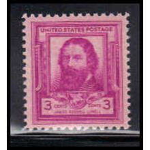 866 3c James Lowell Fine MNH KA2697