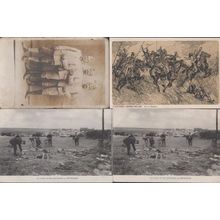 Puisieux Corner Battlefield Lanciers Portrait 4x French WW1 Military Postcard