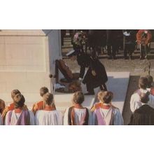 Prince Charles Lays A Wreath At The Cenotaph Wedding Royal Postcard
