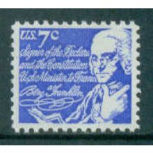 1393D 7c Benjamin Franklin Fine MNH MA0446