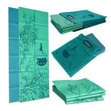Folding Yoga Mat & Tote[ Solid Blue ]