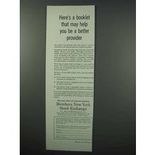 1960 Members New York Stock Exchange Ad - Help