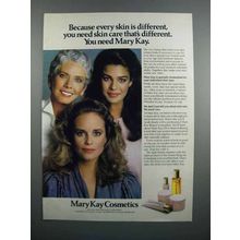 1983 Mary Kay Skin Care Products Ad - Skin Different