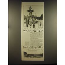1926 Baltimore & Ohio Railroad Ad - A city of surpassing interest