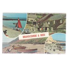 BRANSCOMBE & BEER, DEVON multiview.. unused vintage postcard. =