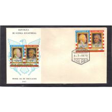 FDC Int'l Equatorial Guinea Honoring USA Bicent (Cachet-U/A) CV01049