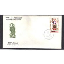 FDC Int'l Gibraltar Honoring USA Bicentennial (Cachet-U/A) CV01056