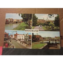 multiview, BRIDGWATER, SOMERSET used postcard 1969 pm =
