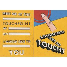 London Tube Underground Touch Buttons 2x BT Advertising Postcard s