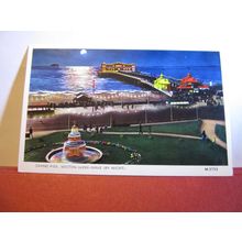 BY NIGHT, GRAND PIER, WESTON-SUPER-MARE used postcard =