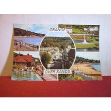 multiview, GRANGE-OVER-SANDS, Cumbria used postcard Colourmaster 1978 pm =
