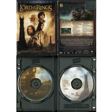 LORD OF THE RINGS THE TWO TOWERS WS 2 DISC DVD NEW LINE VIDEO BLOCKBUSTER RENTAL