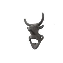Pack Of 2] Cast Iron Bull Head Wall Mounted Bottle Opener 6""