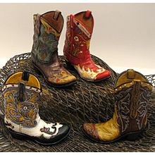 Resin Mini Boots Assorted priced each
