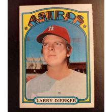 Topps 1972 #155 Larry Dierker Huston Astros Pitcher 6.0 Excellent/Mint Condition