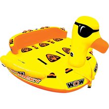 WOW Sports Mega Ducky 19-1060, 1 to 5 Person Towable, Front and Back Tow Points