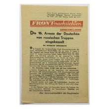 Original WW2 Soviet/Russian Air Drop Propaganda Leaflet. - Code 930. - 1942.