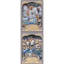 MARIANO RIVERA & IVAN NOVA AUTO 2012 NEW YORK YANKEES HOF WORLD CHAMPION PITCHER