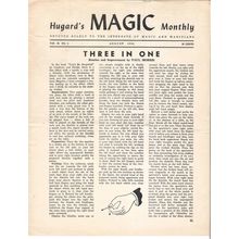 Vintage Hugard’s Magic Monthly for magicians Vol II No 3 Aug 1944 – Three in One