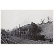 Patriot Class 45530 Sir Frank Ree Train at Prestbury Station in 1949 Postcard