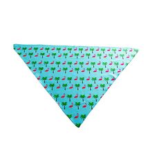 Cutie Ties Tie On Dog Bandana Small Flamingo Miami Vice