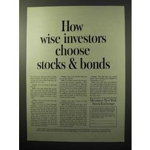 1964 Members New York Stock Exchange Ad - Investors