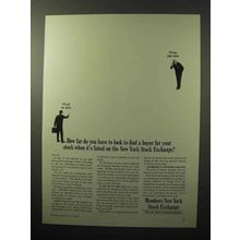 1964 Members New York Stock Exchange Ad - Find Buyer