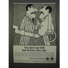 1966 National Safety Council Ad - Meet Bad Drivers