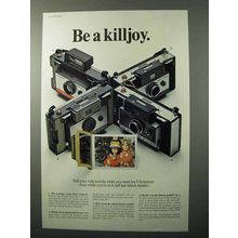 1966 Polaroid Color Pack Cameras Ad - Be A Killjoy