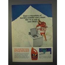 1966 Wisk Detergent Ad - Even A Mountain Can't