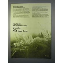 1966 Winthrop Laboratories NTZ Nasal Spray Ad