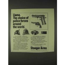 1973 Llama Pistol Ad - Choice of Police Forces