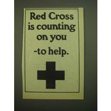 1980 Red Cross Ad - Counting On You To Help