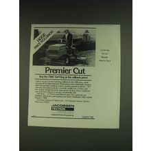 1985 Textron Jacobsen Turf King Mower Ad - Premier Cut