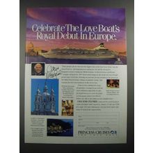 1988 Princess Cruises Ad - Gavin MacLeod - Love Boat's Royal Debut