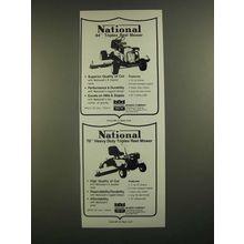 1988 National 84" Triplex Reel Mower and 76" Heavy Duty Triplex Reel Mower Ad