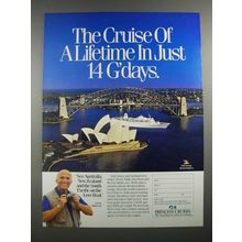 1988 Princess Cruises Ad - Gavin MacLeod - In Just 14 G'days