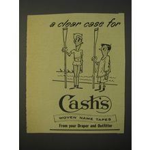 1964 Cash's Woven Name Tapes Ad - A clear case for