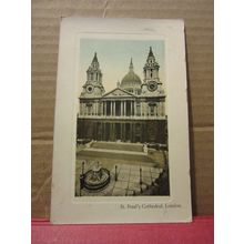 ST. PAUL'S CATHEDRAL, LONDON used antique postcard 1908 pm #