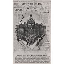 The Daily Mail Ideal Home Exhibition Harrods Piano Sale Postcard