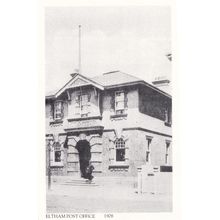 Eltham Post Office in 1908 Taranaki New Zealand Postcard