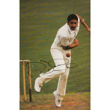 Philip De Freitas Leicester Cricket Hand Signed Limited Edition Photo Postcard