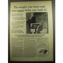 1955 Sugar Information, Inc. Ad - The weight you want - and how sugar helps you