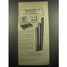 1955 Dunhill Cigars Ad - A limited edition of fine Havanas