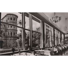 Hotel Porta Nigra Real Photo German Restaurant Old Postcard