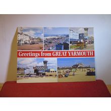 multiview, GREAT YARMOUTH, NORFOLK unused postcard by J. Salmon 2-29-11-21 =