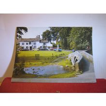 PACK-HORSE BRIDGE, LINTON, WHARFDALE YORKSHIRE used postcard by Walter Scott =